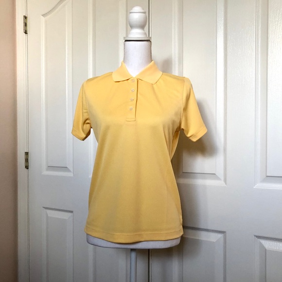 Golf Polo Short Sleeves Yellow SZ S - Picture 1 of 6